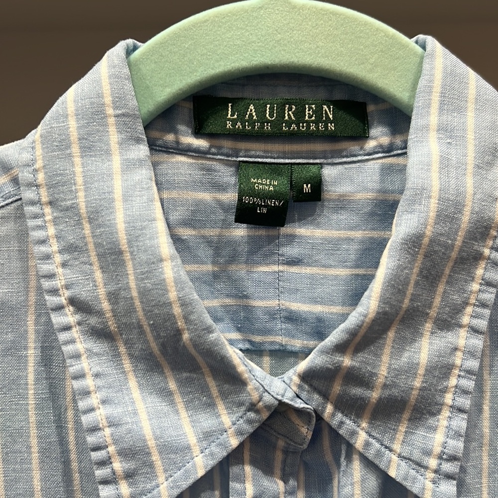 Linen Ralph Lauren button down - Picture 3 of 6